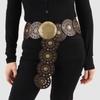 Western Style Disc Belt Y2K Wide Disc Belt Cowboy Wide Disc Belt Hollow Belt  for Women