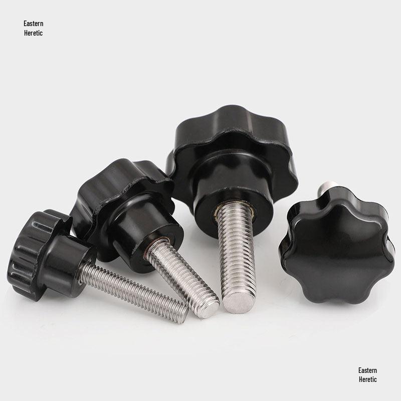 Star-Shaped Bakelite Hand-Tightening Screw Handle (M4-M10)
