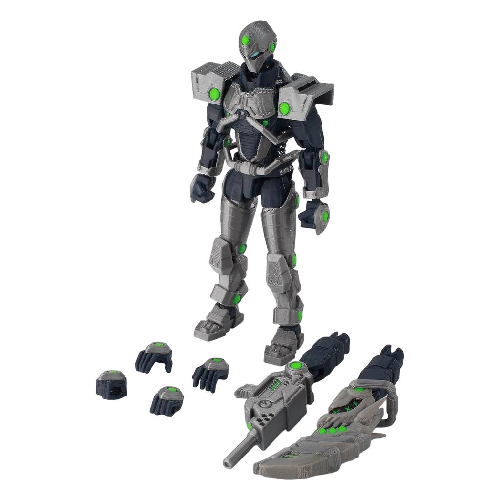 3D Printed Articulated Joint Figure Fully Poseable Action Model with Multiple Movable Parts for Creative Display and Collection