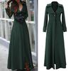 Womens Winter Lapel Slim Coat Trench Jacket Long  Overcoat Outwear