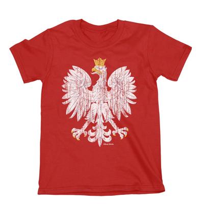 Kinder Polen 2024 Design T-Shirt Fußball POLNISCHE Wappen Weltmeisterschaft