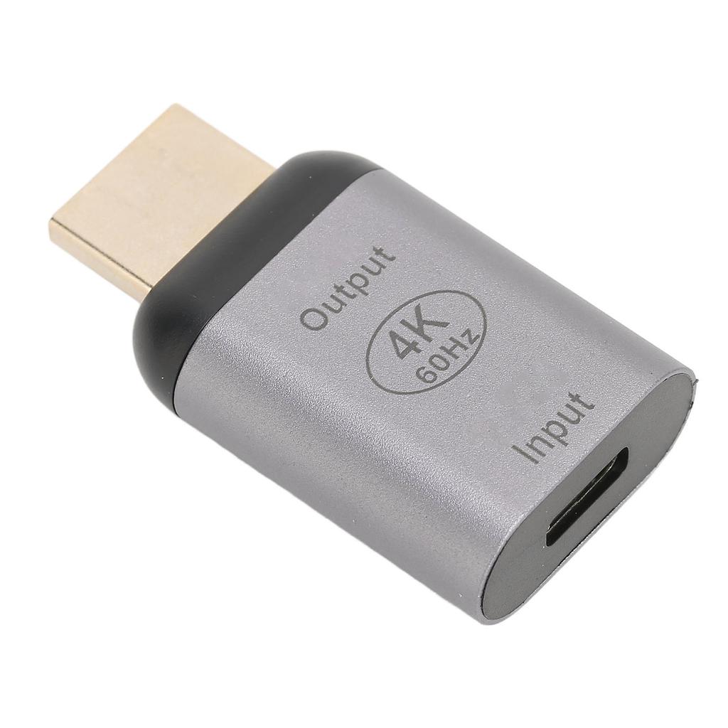 USB C Buchse auf Stecker Adapter 4K 60Hz High Speed Plug and Play Typ C auf HD Multimedia Interface für PC Telefon Tablet