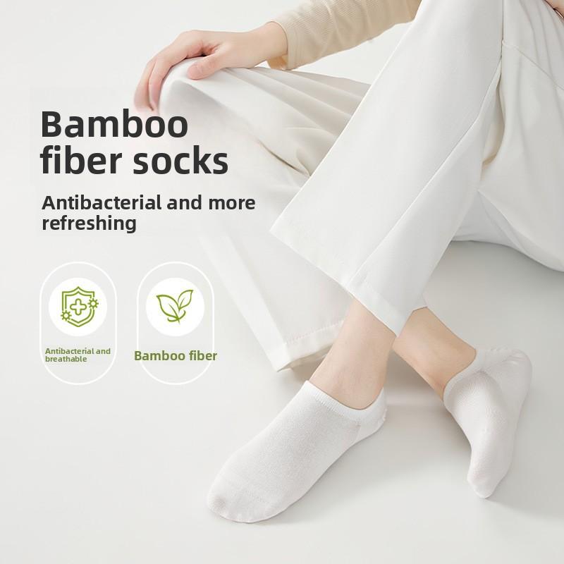 Fiber Socks - Summer Children's Sweat-absorbing, Breathable, Anti-slip, Non-slippery, Low-cut, Invisible Ankle Socks
