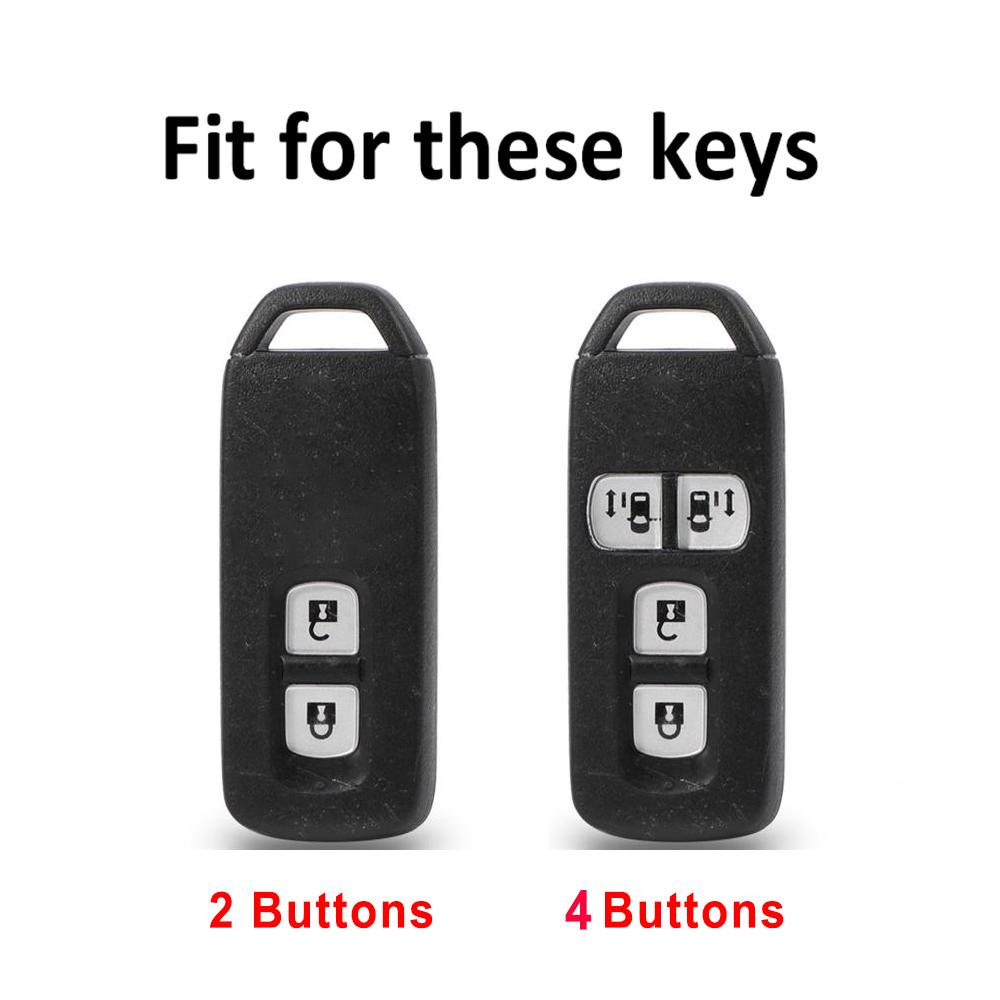 Gold Edge TPU Shell Fob Car 2/4 Buttons Remote Key Case Cover For Honda N-WGN N-VAN Custom Wgn N-BOX N-ONE Holder Accessories