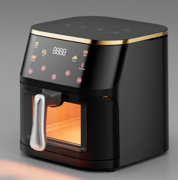 

Фритюрница Visual Air Fryer 10L бытовая, большая вместимость, многофункциональная, нержавеющая сталь EU