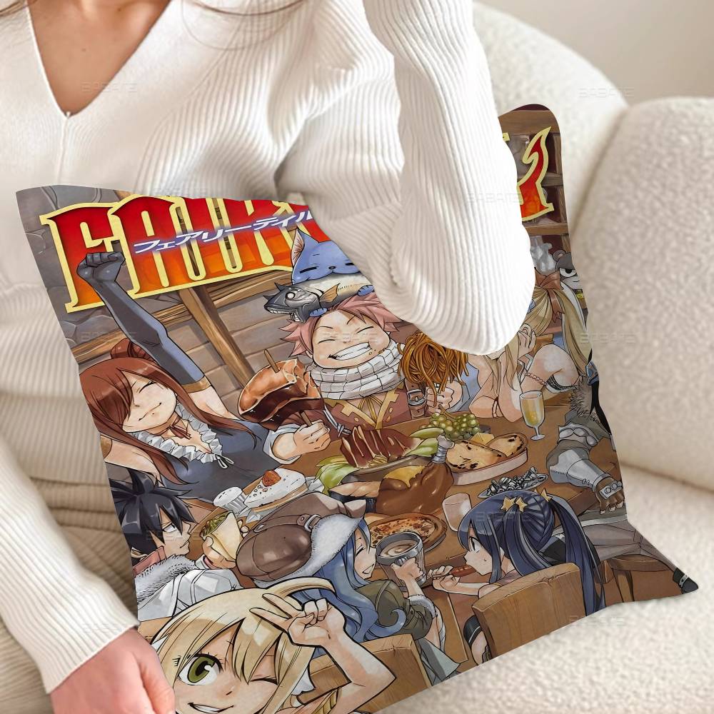 Fairy Tail Whitepaper Cushion Cover Decorative Pillow Sofa Home Decor Case Pillow Cases