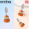 New In Harvest Season Pumpkin Charms Beads Fits Original Bracelet Copper Women Necklace Diy Charms Fine Jewelry Gifts