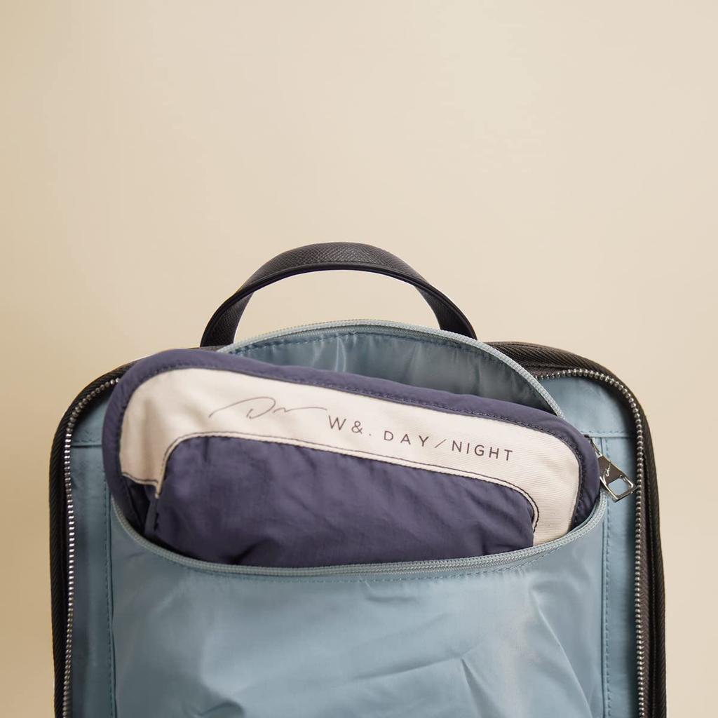 Day Makeup Case Marukka Flexible Pouch Type Dusty Pink [Double & Night] Multi-Function No.15053