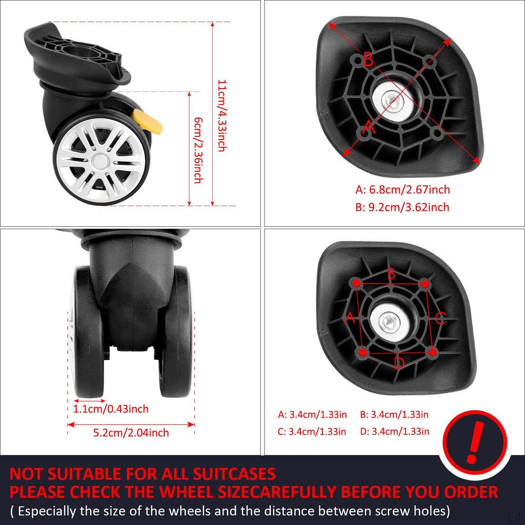 Replacement Wheels for Travel Luggage - Effortless Mobility