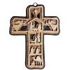 Christmas Multilayer Cross Pendants Decorated Wooden Decorations Party Gifts