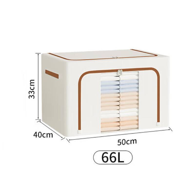 Foldable Fabric Organizer For Bedroom Storage With Clear Window And Large Capacity