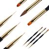 3pcs/Set Nail Art Line Painting Pen 3D Tips Acrylic UV Gel Brushes Drawing Colorful Line Grid Design Nail Manicure Tools