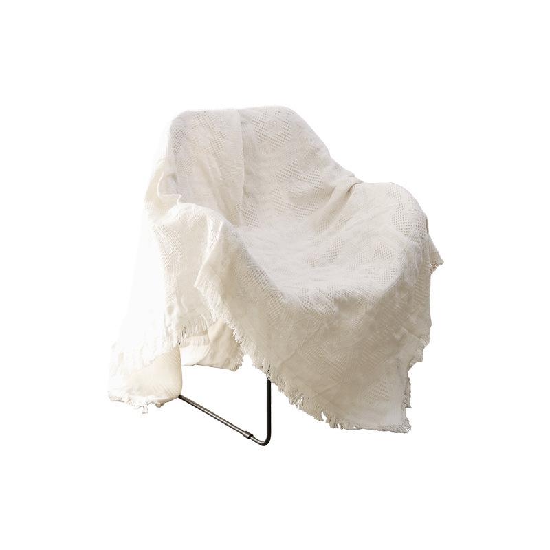 Toalha de sofá de cor sólida, capa de sofá simples e dupla, toalha de malha, cobertor de poeira para sofá