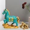 Chinesisches Pferd Spardose Dekorative Harz-Geldkassette Feng Shui Schreibtisch Sparschwein Souvenir Geschenk für das Chinesische Neujahr Frühlingsfest