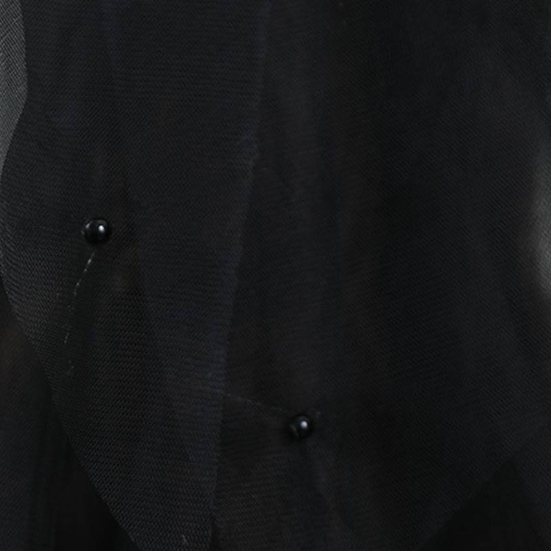2 Layers Wedding Bridal Veil with Comb Beads Adornment Simple Cut Edge Short Shoulder Length Tulle Sheer Black Veils