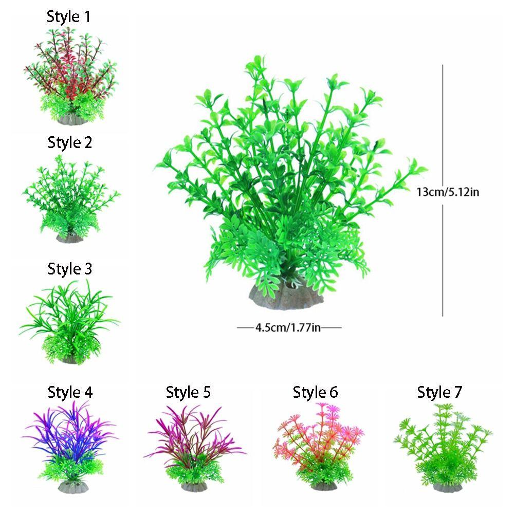 5pcs Creative Fake Grass Simulated Artificial Seaweed Water Grass Diy Aquatic Plants Underwater