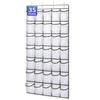 2pcs 35 Pocket Wall-mounted Sundries Shoe Organiser Closet Storage Shoe Rack Mesh Pocket Clear Hanging Over Shoe Organizers