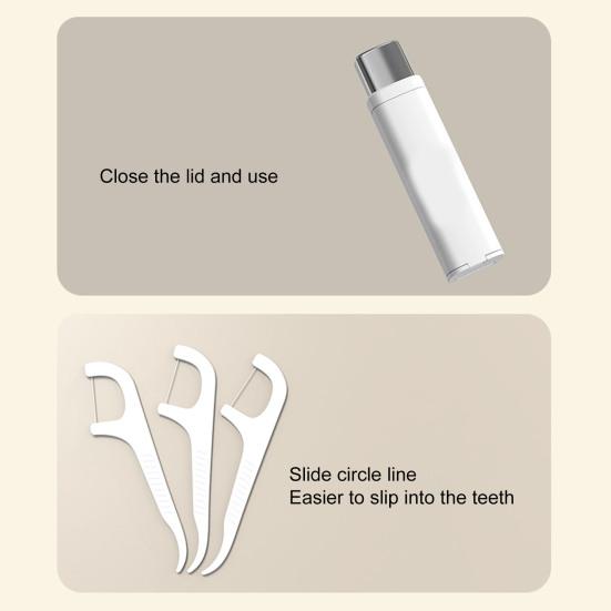 Yousheng Floss Box Automatic Pop-up Travel Case Strong Sealing Easy Access Dust-proof Oral Care Professional Teeth Cleaning Floss Pick Organizer