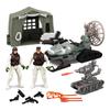 DIY Special Army Forces Playthings With Military Tents Snowmobile Tank Military Weapon Parts Camouflage Soldiers Play For Boy Gifts