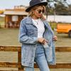 Giacca di Jeans Classica Retro Classica Versatile da Donna per Primavera e Autunno