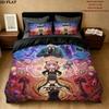 Spy Family Pattern Bedding Quilt Set Quilt Cover Pillowcase Home Birthday Gift(1 * duvet cover + 2 * pillowcase, without core)