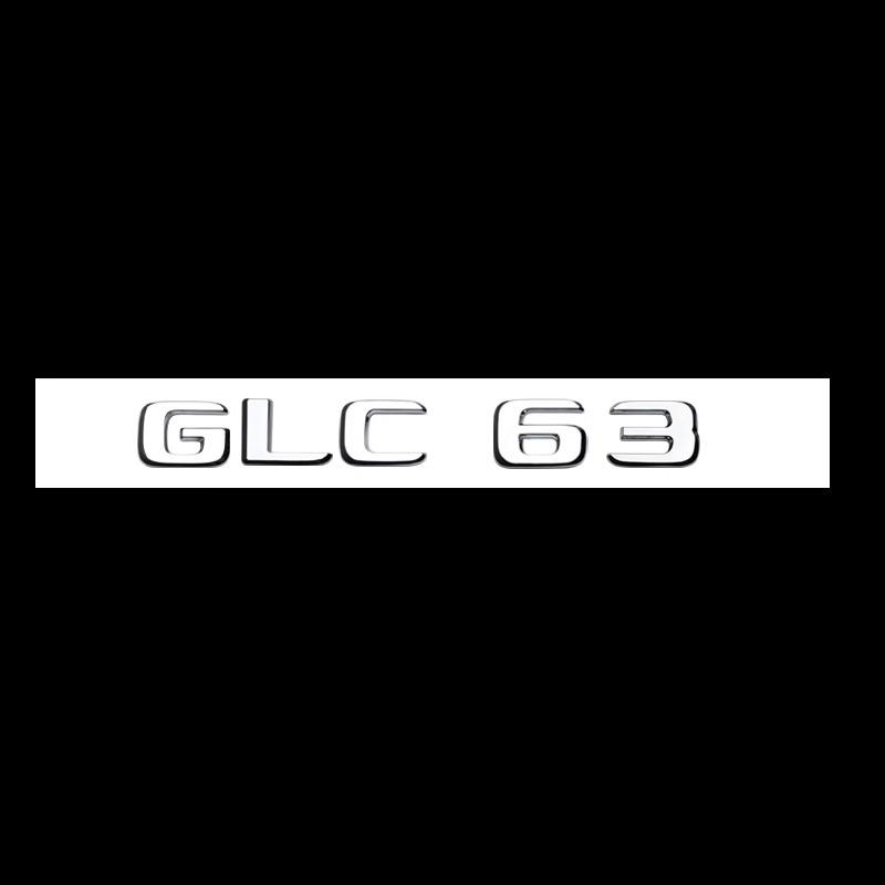 Dla Mercedes Benz Srebrny Czarny X253 C253 GLC43 GLC63 GLC63s GLC 63 S AMG Emblemat V8 BITURBO 4MATIC 4MATIC+ Emblematy Odznaki