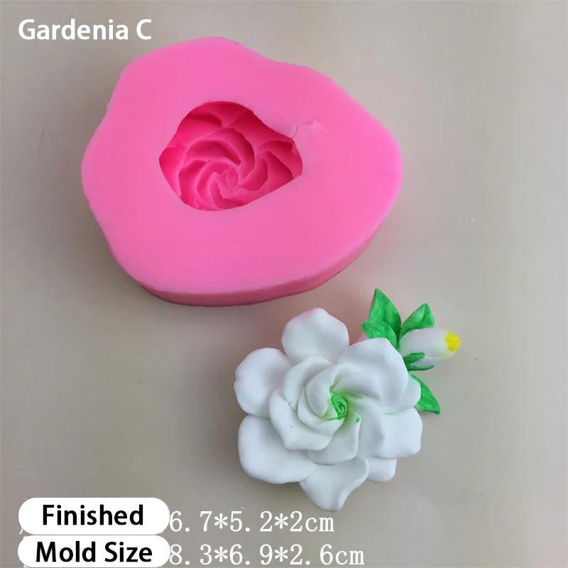 3D Blumen Silikonformen Lavendel Duftender Osmanthus Pfirsichblüte Kuchen Fondantform Hochzeit DIY Kuchen Dekorationswerkzeuge