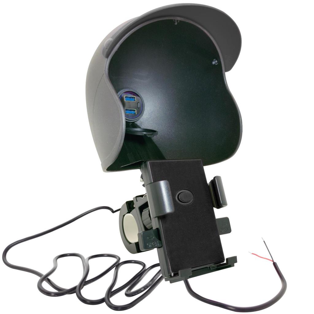 Rainproof Fast-Charging Phone Holder for Motorcycles and E-Scooters