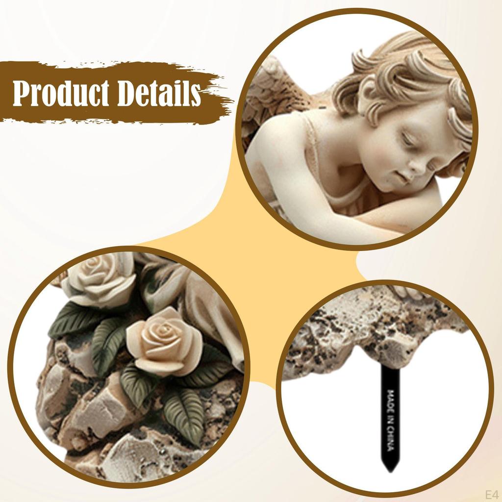 Elf Mädchen Dekorative Gartenstecker Acrylschild 2D Topfpflanzendekor für Innen Außen