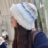 Soft and Waxy Face Showing Little Korean Style Hat for Girls in Autumn and Winter Cold Proof Thickened Plush Knitted Hat