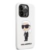 Karl Lagerfeld KLHCP14XSNIKBCH iPhone 14 Pro Max 6.7" hardcase biały/white Silicone Ikonik