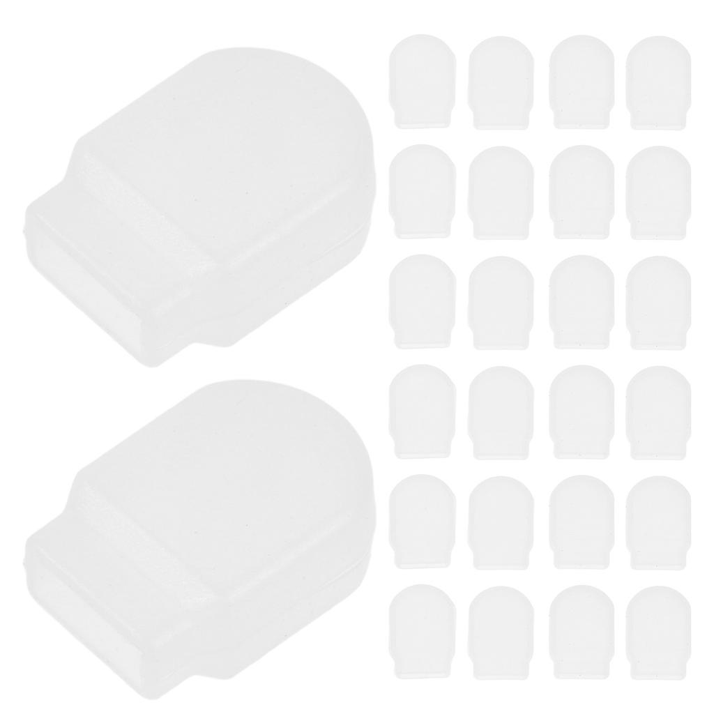 50Pcs Laundry Zipper Covers Silicone Caps for Washer Dryer Front Load Noise Reducing Zipper Protector Snag Prevention