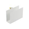 DRAW A LINE 022 Book Rack White (Draw-a-Line Book Rack, White, Vertical Parts Only, 21cm W X 12cm D X 15cm H, 3kg Load Capacity, D-BR-WH)