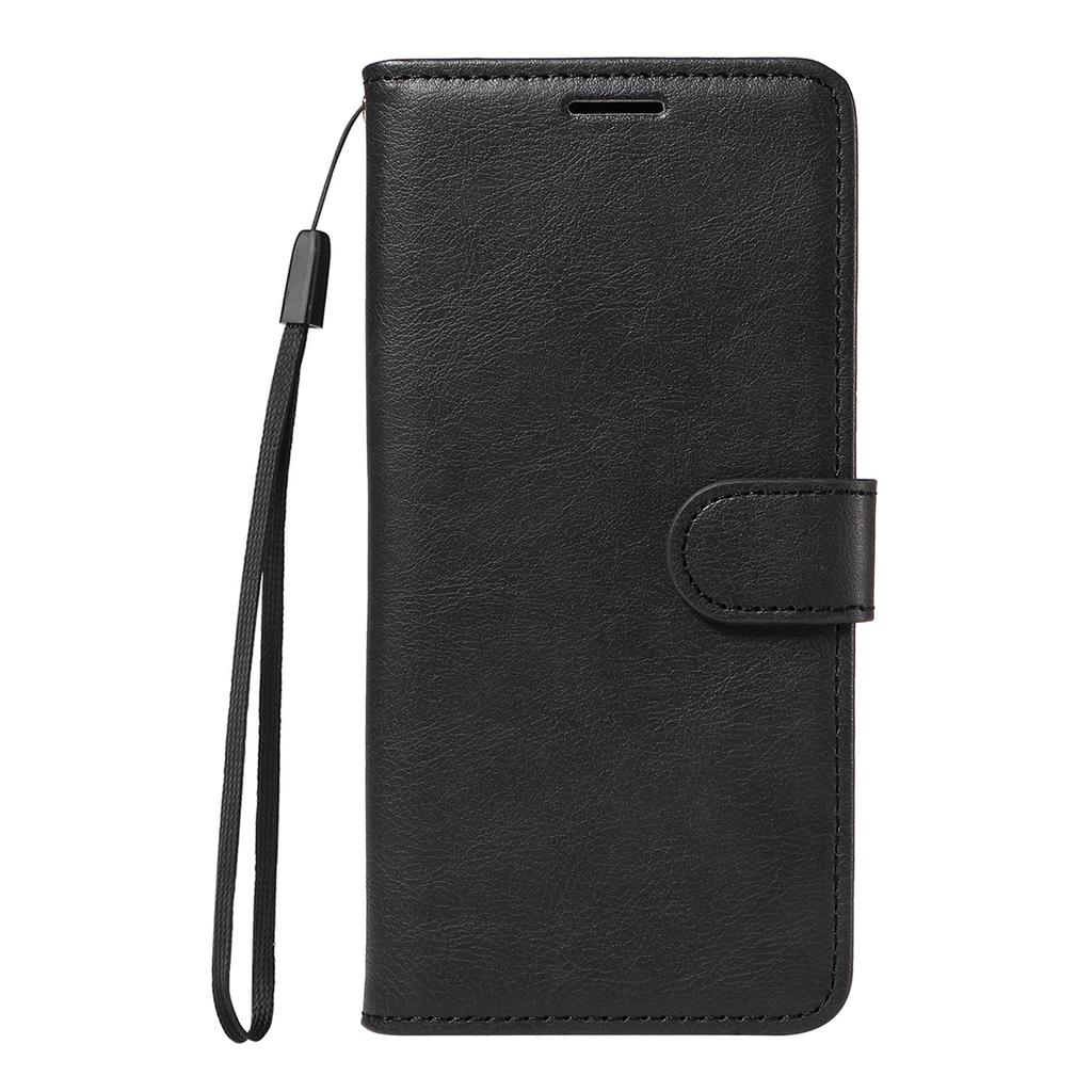 For Vivo Y39 5G Leather Wallet Case with Strap Solid Color Phone Stand Cover