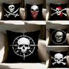 Skull Crossbones Pillow Case Pillowcase Doublesided Printed Sofa Cushion Bedroom Headboard Pillow