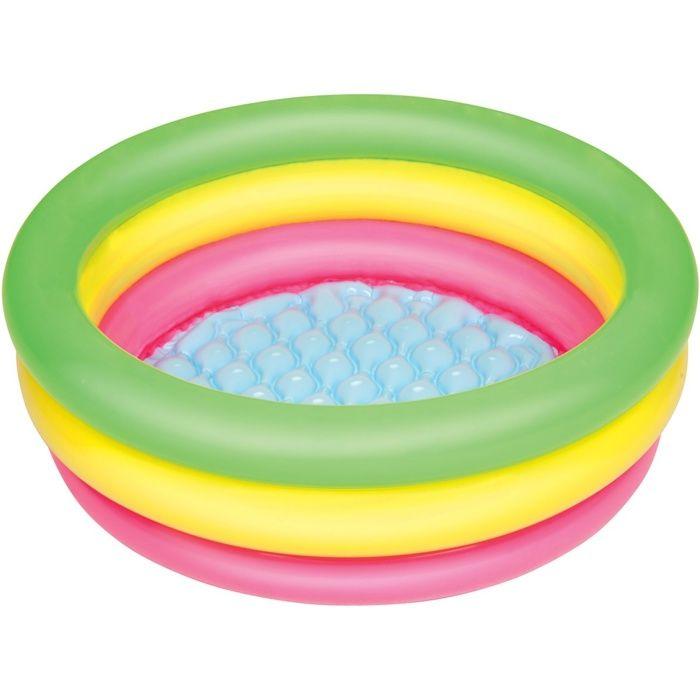 Piscine gonflable Arc en Ciel 3 boudins BESTWAY - Ø 70 x 24 cm