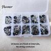 Multi-size 50Pcs/Set Fishing Rod Guides Wear-resistant Convenient Tip Repair Kit Tangle-resistant Design Tips for Fishermen