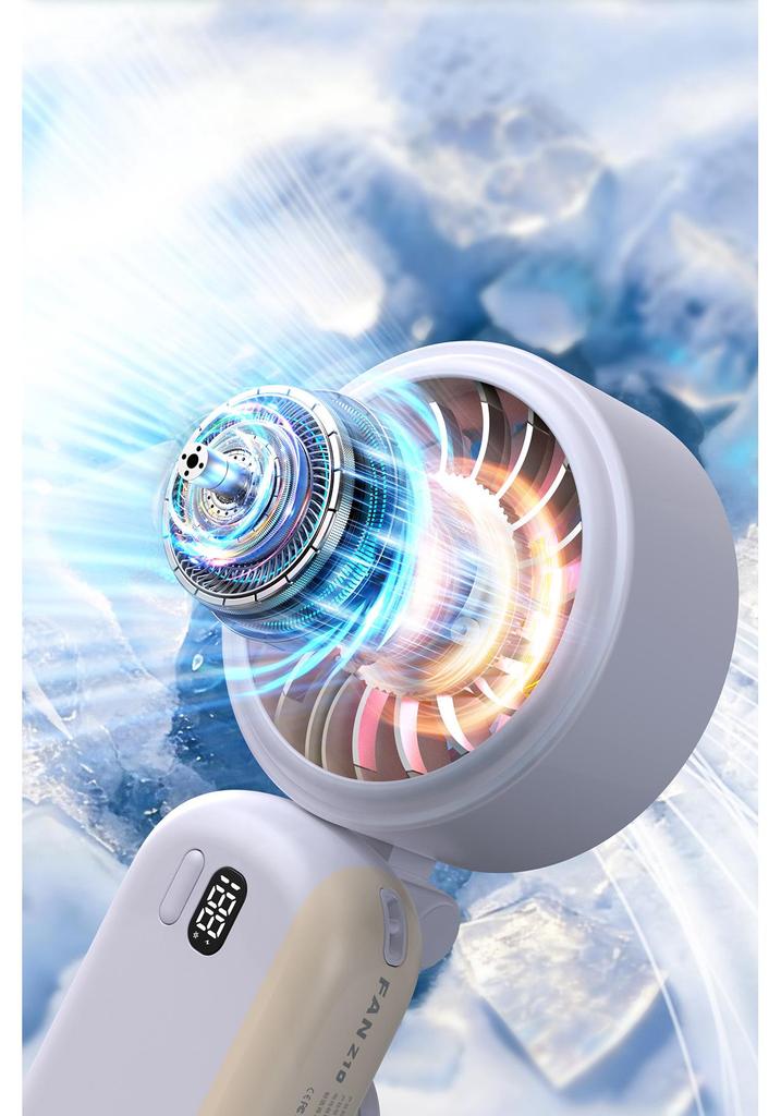 Creative 2026 Mini Clip-on Semiconductor Cooling Fan with Brushless Motor