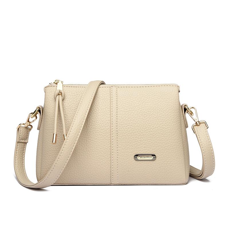 

Модная и универсальная сумка под мышкой, высококлассная сумка на одно плечо для поездок на работу, маленькая квадратная сумка через плечо бежевый