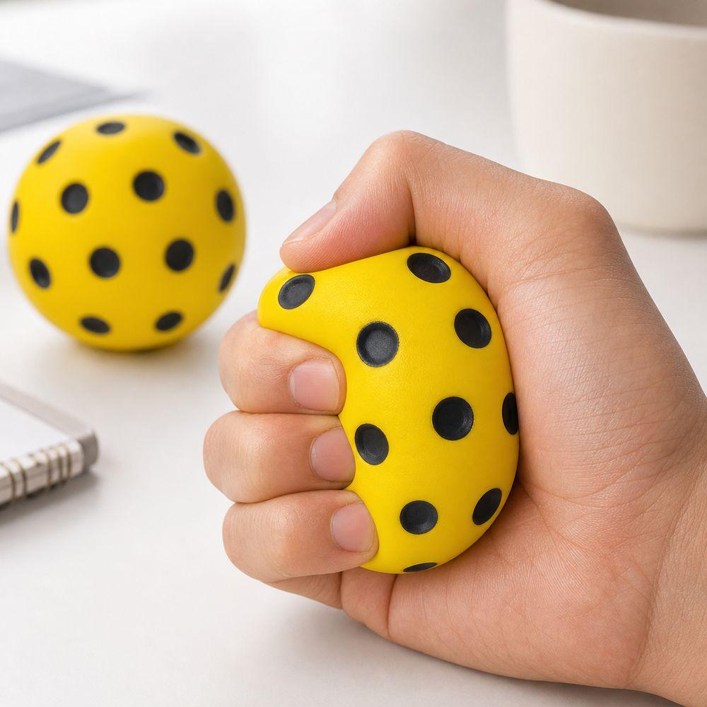 High Bounce Anti-stress Squeeze Pickleball Balls PU Foam Quiets Bounce Ball Fidget Toy