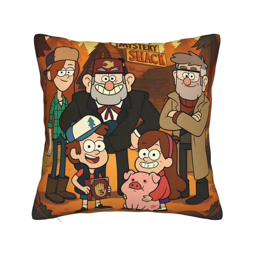 Decorative Pillow Covers GGravity Falls Merch Chair Pillow Case Cover Zipper MultiSize