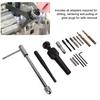 16pcs Glow Plug Removal Tool Portable Metric Steel Safe for Damaged 8mm 10mm Glow Plugs Glow Plug Extractor Removal Tool Set