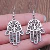 Trendy and Elegant Evil Eye Hand Talisman Amulet Drop Earrings Lucky Graduation Gift for Date Nights