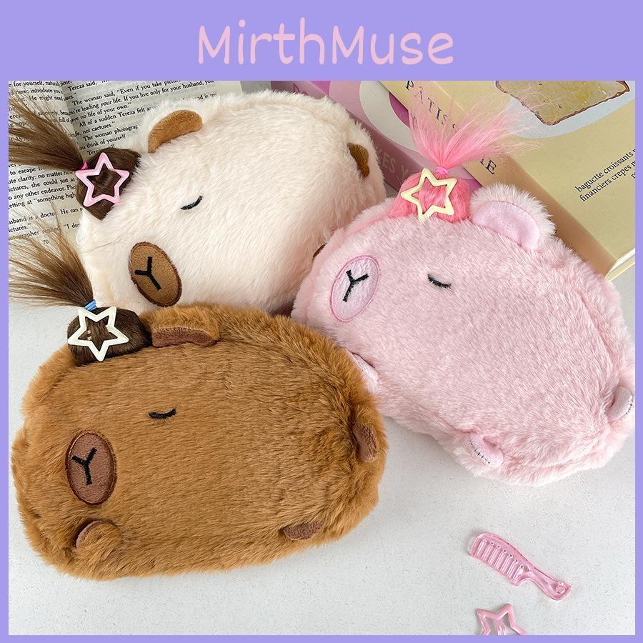 Pen Plush Capybara Pouch Student Cutes Cartoon Animal Storage Supplies Bags