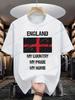 MenS Patriotic England Graphic TShirt  England My Country My Pride Design with Union Jack Casual Summer Tee Black with Re