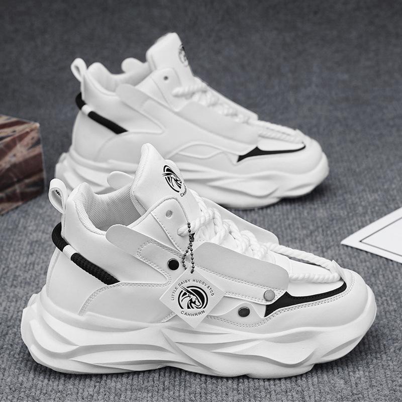 Shoes Autumn New Thick-soled Heightened Wear-resistant Outdoor Leisure Sports High-top Shoes