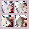 Modeschmuck Silber Halskette Kristall Oval Wassertropfen Anhänger Halskette Schmuck Zubehör für Damen Mädchen