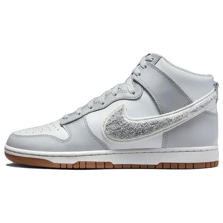 Nike Dunk High Chenille Swoosh - Light Smoke Grey Men s DR8805-003 EU 41