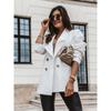 Damen Locker Langarm Umlegekragen Polyester Urbaner Stil Blazer Mantel