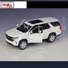 Maisto 1:24 2021 Chevrolet Tahoe SUV Alloy Car Model Diecast Metal Off-road Vehicles Car Model High Simulation Children Toy Gift